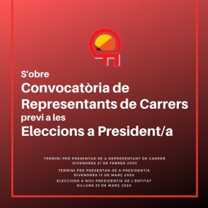 S'obre la Convocatòria de Representant de Carrers previ a les Eleccions a President/a de Comerç Figueres Associació.