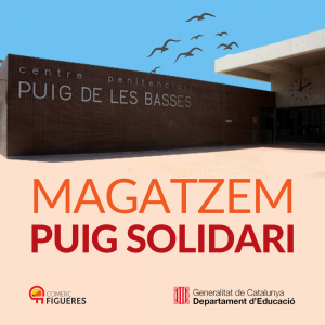 Magatzem Puig Solidari amb la presó de Puig de les Basses