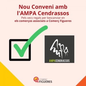Nou conveni amb l'AMPA Cendrassos
